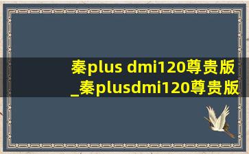 秦plus dmi120尊贵版_秦plusdmi120尊贵版报价